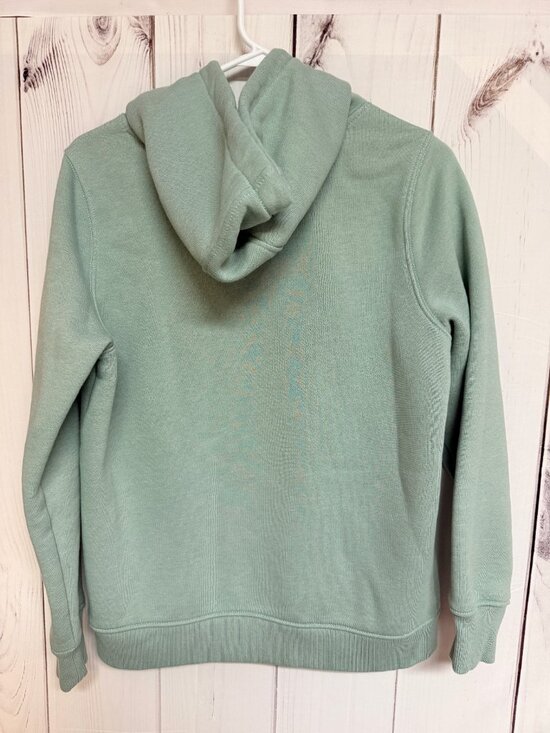 Carhartt Women’s Clarksburg Hoodie Medium Jade Heather Sleeve Logo EUC - Picture 3 of 9